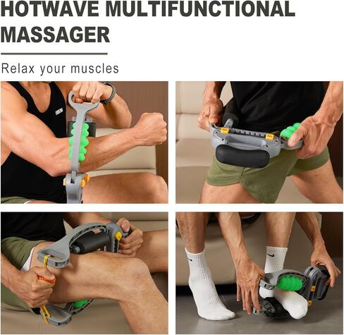 HOTWAVE Arm Massager for Pain Relief & Recovery, Adjustable Foam Roller, Trigger Point Muscle Roller for Calves&Forearm, Wrist Massager, Tennis&Golfers Elbow Pain Release in Kuwait