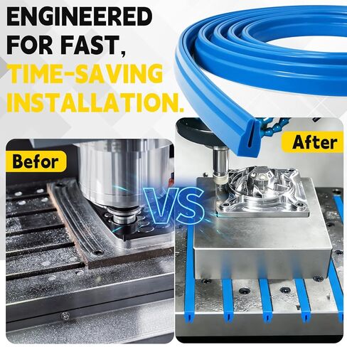 غطاء T-Slot مقاس 5/8 بوصة لآلة الطحن، طقم غطاء T-Slot لآلة الطحن، يناسب طاولة مطحنة يدوية مقاس 9 بوصة × 48 بوصة، عرض 5/8 بوصة × طول 150 بوصة in Kuwait