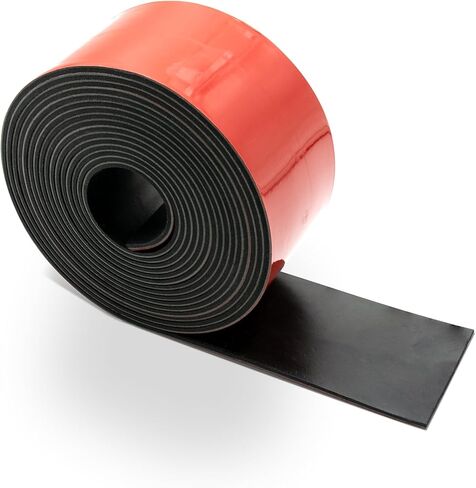 شرائط مطاطية من النيوبرين بسمك 1/16 بوصة ولفائف مطاطية صلبة، ورقة للحشية التي تصنعها بنفسك، والمستودع، والوسادات، والأختام، وتجريد الطقس، والأرضيات (عرض 2 بوصة، وطول 12 قدمًا) مع دعم لاصق in Kuwait