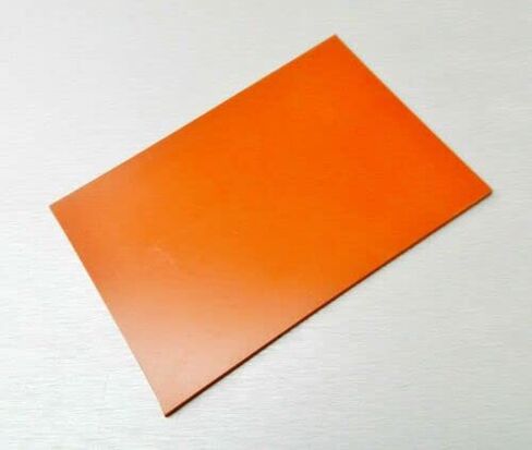 JTS 1/8" لوح مطاط السيليكون عالي الحرارة صلب أحمر/برتقالي درجة تجارية 4" X 6" مربع مصنوع في الولايات المتحدة الأمريكية in Saudi Arabia