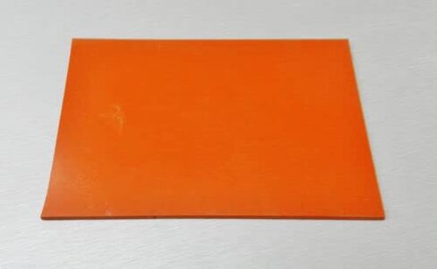 JTS 1/8" لوح مطاط السيليكون عالي الحرارة صلب أحمر/برتقالي درجة تجارية 4" X 6" مربع مصنوع في الولايات المتحدة الأمريكية in Saudi Arabia