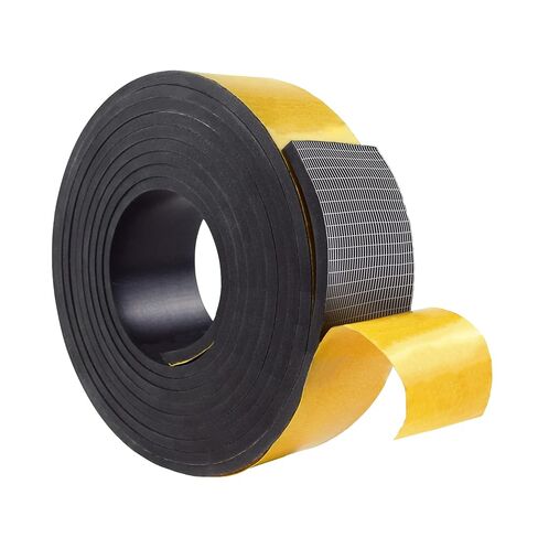 DEVNOL Sticky Back Self Adhesive Solid Rubber Strips 3/16 Thick, 2 inch Wide Neoprene Rubber Sheet Seal Strip for Gasket, Surface Protection in Kuwait
