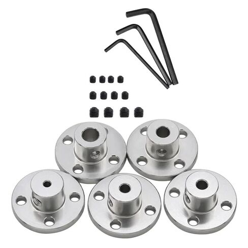 1PC Aluminum Alloy Rigid Flange Coupling Coupler Motor Guide Shaft Coupler Motor Connector(M-6MM) in Saudi Arabia