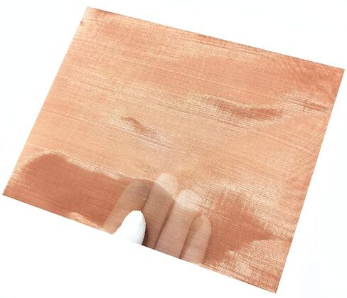 Amradield 4 Pack Pure Copper Mesh 9.8"x9.8" for Grounding Influence Signal 200 Dense Filter Screen Woven Crafts Window Protection for Air Vents Metal Mesh Sheet for Hole Blocking Insect Away in Kuwait