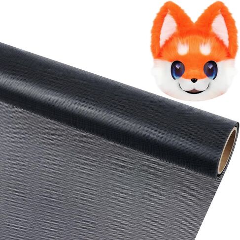 شبكة عين Fursuit مقاس 78.74 × 15.74 بوصة شبكة بلاستيكية بيضاء مقاومة للماء من البولي فينيل كلوريد بسمك 0.45 مم شبكية من القماش قابلة للطباعة من أجل فروي كوسبلاي، والدعائم، والبدلات، والحرف اليدوية، فتحة ديكور المنزل: 0.8 مم in Kuwait