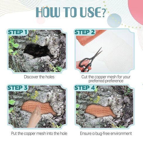 SHENLIU 8" x 100ft Copper Mesh, Double Layer Pure Wire Mesh Rustproof DIY Hole Filler Pure Wire Mesh for Homes Gardens Sealing Water Opening and DIY Easy to Cut in Kuwait