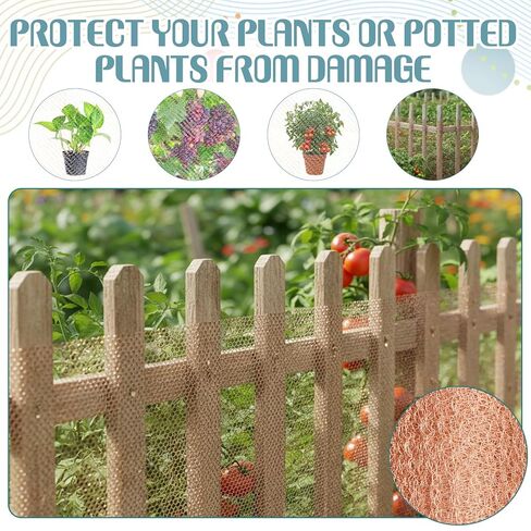 SHENLIU 8" x 100ft Copper Mesh, Double Layer Pure Wire Mesh Rustproof DIY Hole Filler Pure Wire Mesh for Homes Gardens Sealing Water Opening and DIY Easy to Cut in Kuwait