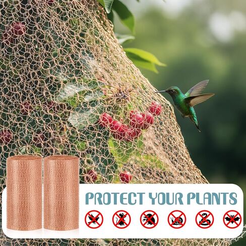 SHENLIU 8" x 100ft Copper Mesh, Double Layer Pure Wire Mesh Rustproof DIY Hole Filler Pure Wire Mesh for Homes Gardens Sealing Water Opening and DIY Easy to Cut in Kuwait