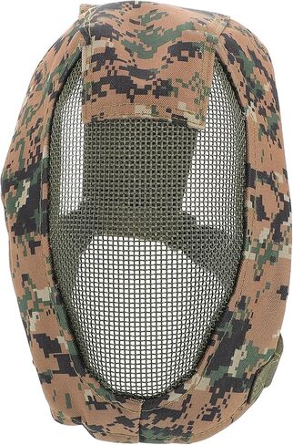 Wakauto Fencing Full Face Protective Mask Steel Mesh Coverage Replaceable Fencing Gear for Outdoor Combat and Training in Saudi Arabia