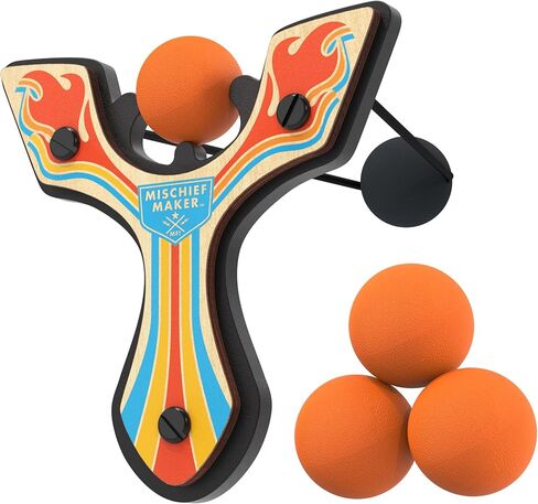 Mischief Maker® Racing Wooden Toy Slingshot and Soft Foam Balls in Kuwait