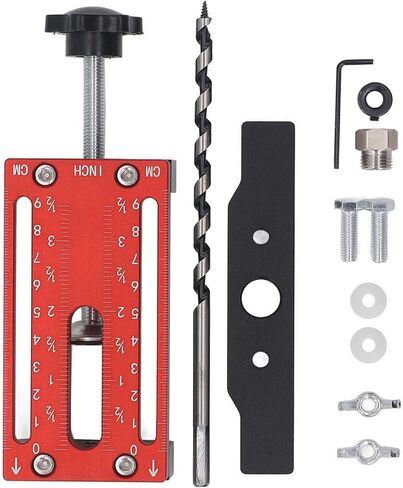 Cabinet Template Tool Aluminium Alloy Adjustable Support Arm Wood Drilling Dowelling Guide for Kitchen Bathroom Wardrobe in Saudi Arabia
