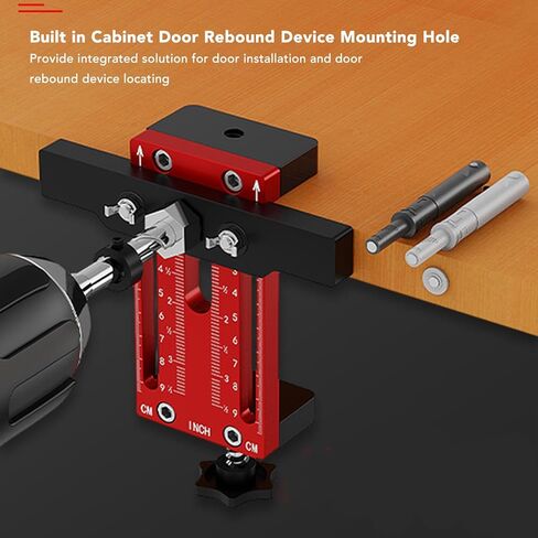 Cabinet Template Tool Aluminium Alloy Adjustable Support Arm Wood Drilling Dowelling Guide for Kitchen Bathroom Wardrobe in Saudi Arabia