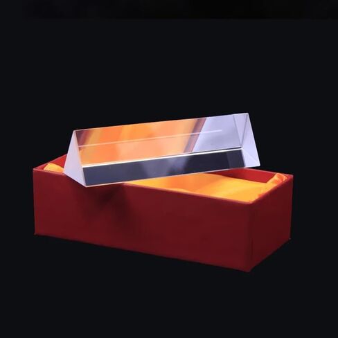 30x30x150mm Crystal Equilateral Triangle Rainbow Prism with Gift Box, for Student Light Spectrum Experiments & Optical Testing in Saudi Arabia