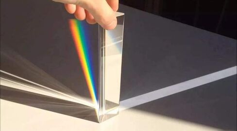 30x30x150mm Crystal Equilateral Triangle Rainbow Prism with Gift Box, for Student Light Spectrum Experiments & Optical Testing in Saudi Arabia