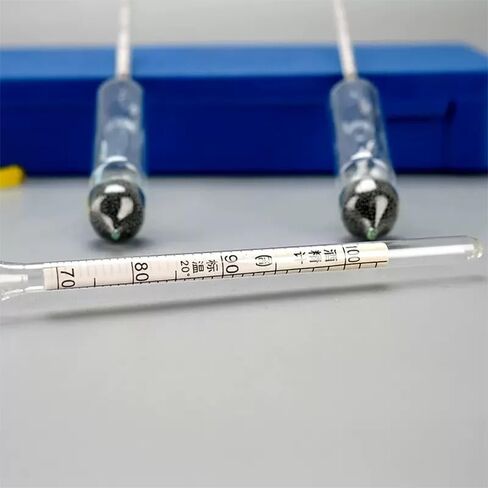 0-40/40-70/70-100 Alcoholometers + Glass Test Tubes Set | Alcohol Meter Wine Concentration Meter for White Wine Testing in Kuwait