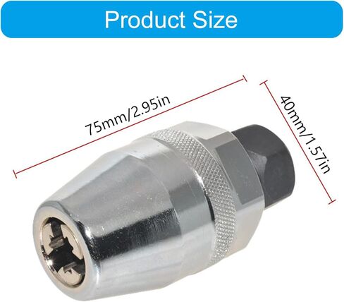 كسر البراغي النازع 3 / 8 بوصة الأزرار التالفة يزيل 1 / 4 بوصة إلى 1 / 2 بوصة ترصيع لطلاء الصدأ التالف المدورة in Kuwait