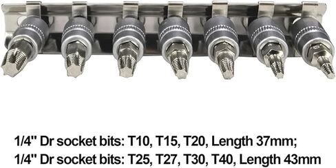 Efficient Screw And Bolt Remover Set 7PCS Broken Bolt Extractor Kit Compatible With Wood And Metal Long Lasting Carbon Steel in Saudi Arabia