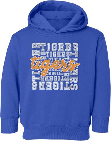 سويت شيرت بقلنسوة للأطفال الصغار مطبوع عليه اسم الفريق من Cool Tigers Pride Graphic in Saudi Arabia