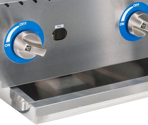 Globe Food Equipment Countertop 24" Char Rock Gas Charbroiler in Saudi Arabia
