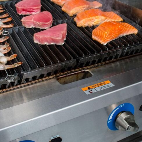 Globe Food Equipment Countertop 24" Char Rock Gas Charbroiler in Saudi Arabia