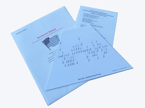 Patriotic Music Pack for TK O'Briens Lap Harp in Kuwait