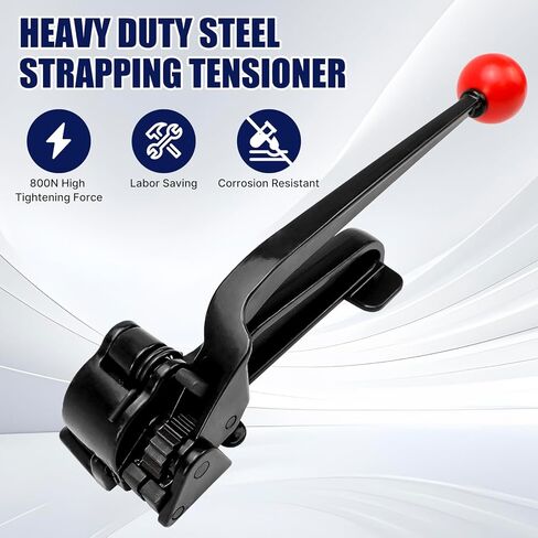 شداد ربط فولاذي شديد التحمل، أداة ربط ربط التعبئة اليدوية لحزام عرض 3/8 بوصة إلى 3/4 بوصة، أداة ربط ربط معدنية للتغليف in Kuwait