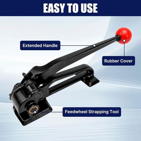 شداد ربط فولاذي شديد التحمل، أداة ربط ربط التعبئة اليدوية لحزام عرض 3/8 بوصة إلى 3/4 بوصة، أداة ربط ربط معدنية للتغليف in Kuwait