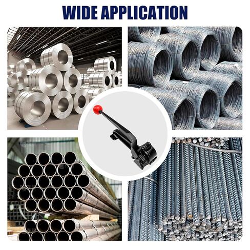 شداد ربط فولاذي شديد التحمل، أداة ربط ربط التعبئة اليدوية لحزام عرض 3/8 بوصة إلى 3/4 بوصة، أداة ربط ربط معدنية للتغليف in Kuwait