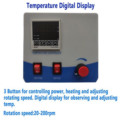 2L Auto Lifting Rotary Evaporator with LCD Display 20-200 RPM Rotation Speed Rotavapor RE-2000A Lab Evaporation Equipment 1L Collect Bottle 110V 1500W in Kuwait