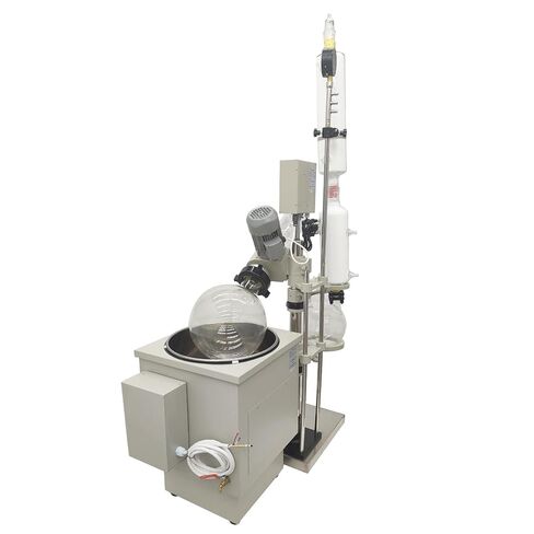10L Rotary Evaporator, Lab Manual Lifting with Water Bath Rotavap Digital Screen, 0-120rpm Rotating Speed, for Evaporation of Solvents Digital Controller in Kuwait