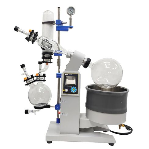 5L Rotary Evaporator Rotavapor, Motorized Lifting Lab Rotavapor, with Intelligent Temperature Control System, Stepless Speed Regulation Vacuum Vaporizer for Efficient Evaporation of Solvents in Kuwait