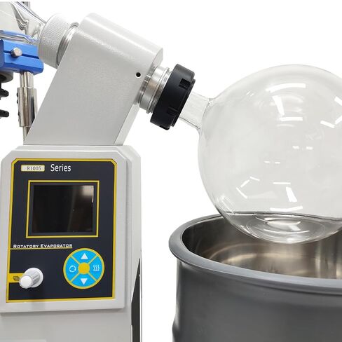5L Rotary Evaporator Rotavapor, Motorized Lifting Lab Rotavapor, with Intelligent Temperature Control System, Stepless Speed Regulation Vacuum Vaporizer for Efficient Evaporation of Solvents in Kuwait