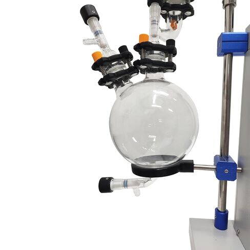 5L Rotary Evaporator Rotavapor, Motorized Lifting Lab Rotavapor, with Intelligent Temperature Control System, Stepless Speed Regulation Vacuum Vaporizer for Efficient Evaporation of Solvents in Kuwait