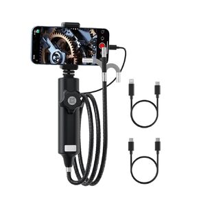 Endoscope Camera with Light[360°Rotation],1920P HD Articulating Borescope with Semi-Rigid Snake Camera, IP67 Waterproof Inspection,Gifts/Tools Bore Scope Girls for Men for iPhone in Kuwait