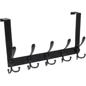 Over The Door Hook Tower Rack 6-Hooks Adjustable Gold Door Towel Hanger in Kuwait