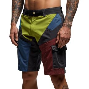 شورت كارجو للرجال كاجوال بطول الركبة خفيف الوزن قابل للتمدد في الهواء الطلق والمشي لمسافات طويلة والسفر والعمل سروال قصير مع جيوب in Kuwait