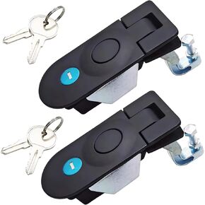 Generic Ms609 Compression Latch, Black Zinc Alloy Push Button Lock, 2 Pack for Rv Compartment Doors, Adjustable Bolts and Keys Included in Kuwait