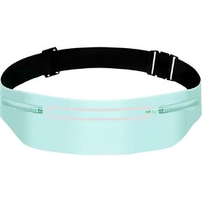 Fanny Packs for Women,Waterproof Fanny Pack for Men,Adjustable Running Belt Waist Pack Slim Expandable Pocket Belt Bag,iPhone Running Holder Cell Phone Elastic Waist Pouch Bag Light Pink in Kuwait