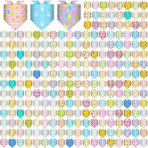 Geyoga 240 PCS Lovers 'Day Dog Bandanas Bulk Pet Bandana Bibs قابلة للتعديل Pink Love Love Triangle Pet Bibs kerchief for small mediure dogs arge cats cats accessories in Kuwait