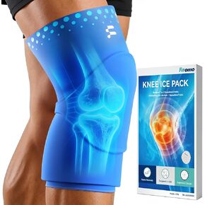 Knee Ice Pack Wrap Sleeve Thickened Core for Knee Pain, Targeted Swelling Relief During Recovery, Soft Flexible Gel, No Slip Compression Fit, Reusable Hot Cold Therapy for Post Activity, L in Kuwait