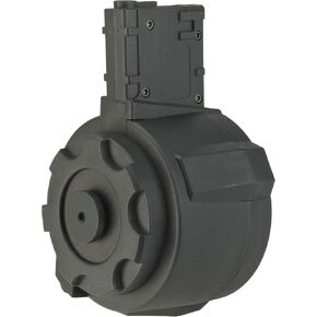 Evike Airsoft - Angel Custom 1500 Round Firestorm AEG Airsoft Drum Flashmag (Model: M4 / Black) in Kuwait