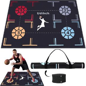 Portable Basketball Footwork Training Mat,Non-Slip Footwork Agility Mat for All basketball enthusiasts,Durable basketball footwork training equipment suitable for all ages, effectively enhancing speed, strength, and coordination. in Kuwait