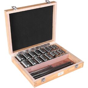 Keyway Broach Kit Metalworking Set with 5 Broaches 18 Bushings and 7 Shims 30pcs for Metalworking and Manufacturing in Saudi Arabia