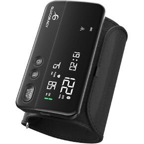 Glucoracy Upper Arm Blood Pressure Monitor, Rechargeable Blood Pressure Machine, Blood Pressure Monitors for Home Use, Portable One-Piece Design, Adjustable Wide Range Arm 10.6"-16.5", Large Display in Kuwait