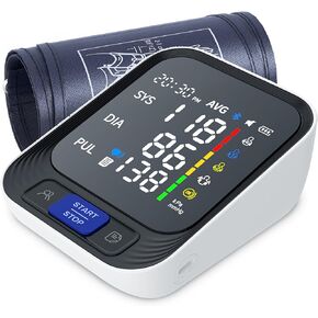 Blood Pressure Monitor - Automatic Blood Pressure Machine for Home Use - Large Color Screen and Large Adjustable Cuff for Reliable Readings in Saudi Arabia