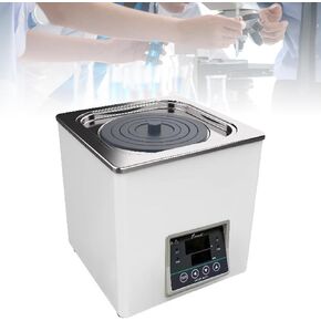 Stainless Steel Water Bath with Adjustable Cover, Anti-Dry Burn Protection, Temperature Control, Drain Hole - Ideal for Cooking and Laboratory Use in Kuwait