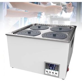 Adjustable Stainless Steel Water Bath with Precision Temperature Control, Anti-Dry Burn Protection, Drain Hole - Ideal for Cooking & Laboratory Applications in Kuwait