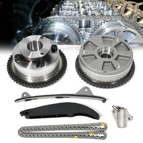 24350-2E700 مجموعة سلسلة التوقيت ، ث/VVT عمود الحدبات السعودية مدخول وعادم ، يناسب لعام 2017-2021 Hyundai Elantra Kona Veloster ، 2017-2022 Kia Forte 2.0L-استبدل 243212E010 24410-2E000 244102E000 in Kuwait