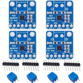 4PCS MAX98357A I2S 3W Class D Amplifier Breakout Interface I2S DAC Decoder Module for Rasp Berry P i, ESP 32, Ar duino Audio Projects in Kuwait