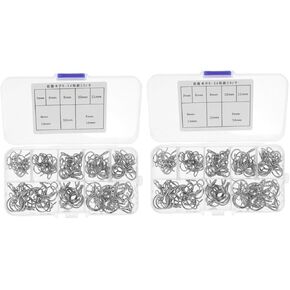 minkissy 2pcs Manganese Steel Spring Hose Clamps Wire Loop Tube Clips for Fuel Line Injection Hose Fastener Pipe Clamp Industrial Plumbing in Kuwait